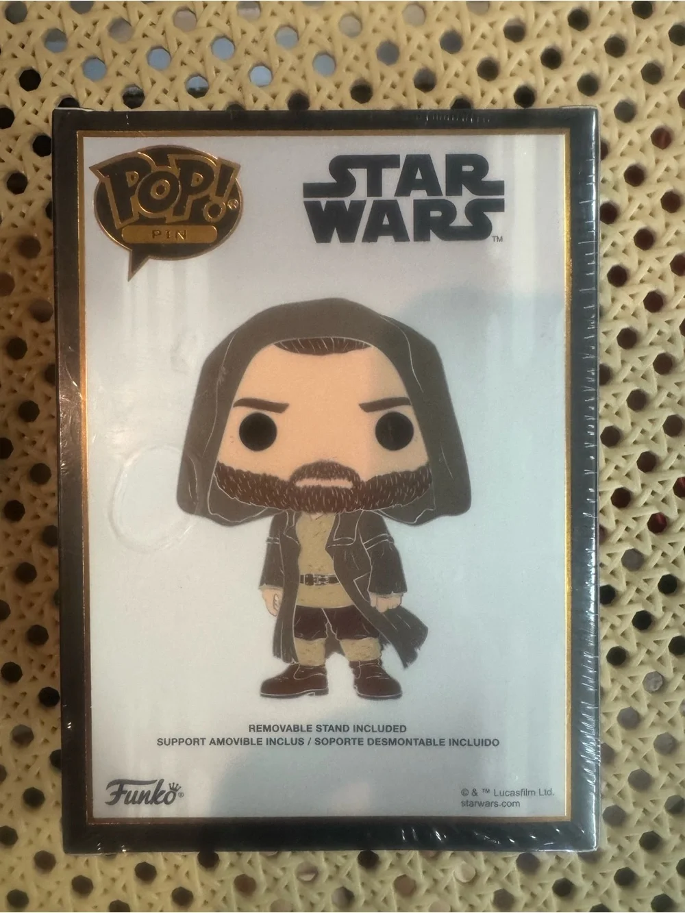 Funko Star Wars Obi-Wan Kenobi Pop! SE Enamel Pin - Black, Gold, Brown